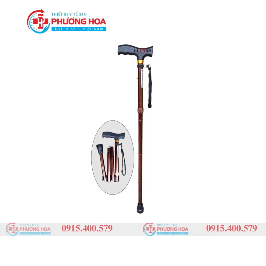 Gậy 1 Chân Gấp Gọn Lucass